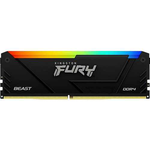 Оперативная память Kingston FURY Beast RGB 16GB DDR4-3733 CL19 KF437C19BB12A16 689900₽