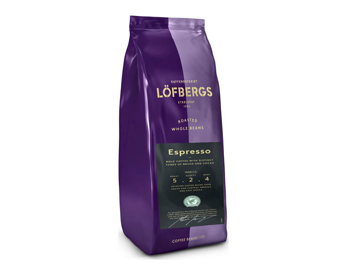 Кофе в зернах Lofbergs Espresso, 400 г (Лофбергс)