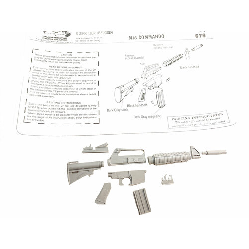 Сборная модель винтовки Colt AR15 / M4 масштаб 1/4 Verlinden