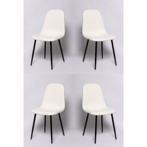 Комплект из 4-х кухонных стульев DC-2101, обивка букле, белый