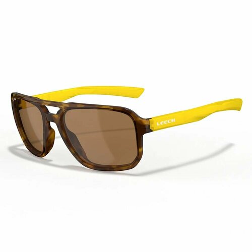 Солнцезащитные очки LEECH, желтый, коричневый