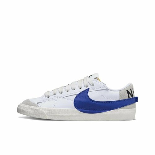 фото Кроссовки nike blazer low '77 jumbo, размер 41 eu, синий, белый