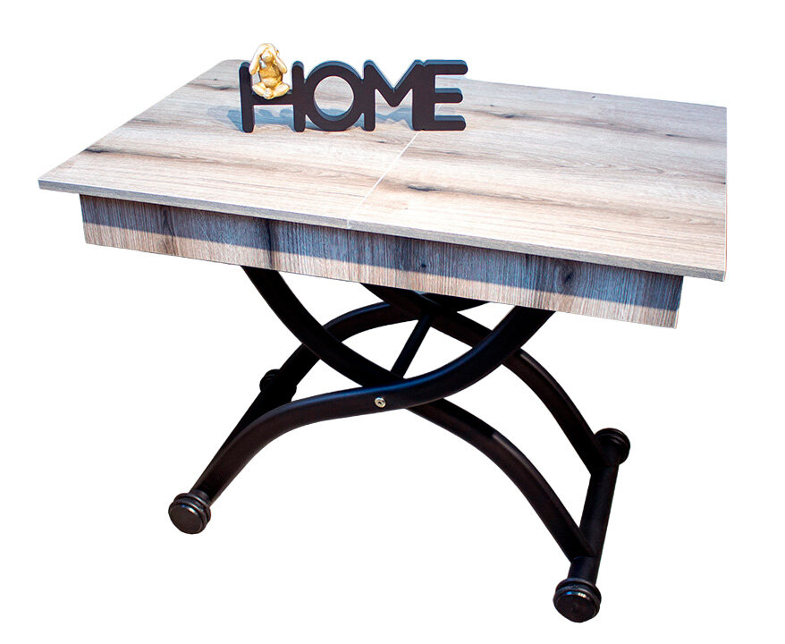 фото Стол-трансформер "Престиж" с подъемным механизмом, дуб Эвок