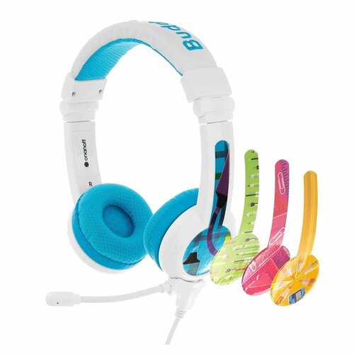 Onanoff Buddyphones School Plus blue детские bluetooth-наушники с микрофоном