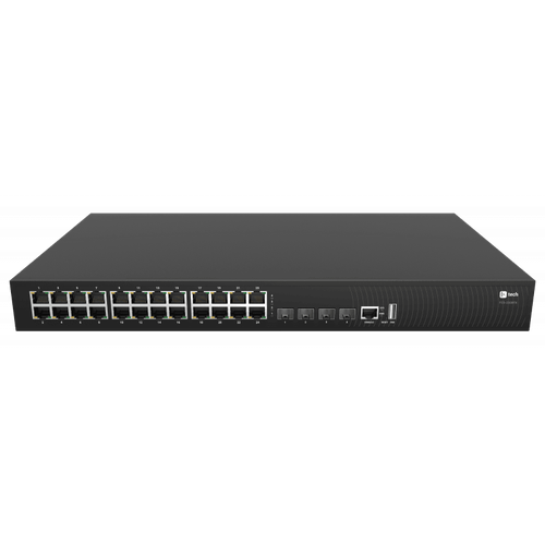 Ftech Коммутатор Fplus FCS-2328TX 24 порта 101001000BASE-T RJ45 4 порта 10GE SFP 2 блока питания AC 220В 150Вт высота 1RU 24320000₽