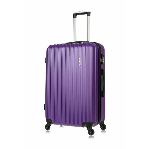 Чемодан L'case Ch0611, 89 л, размер L, фиолетовый