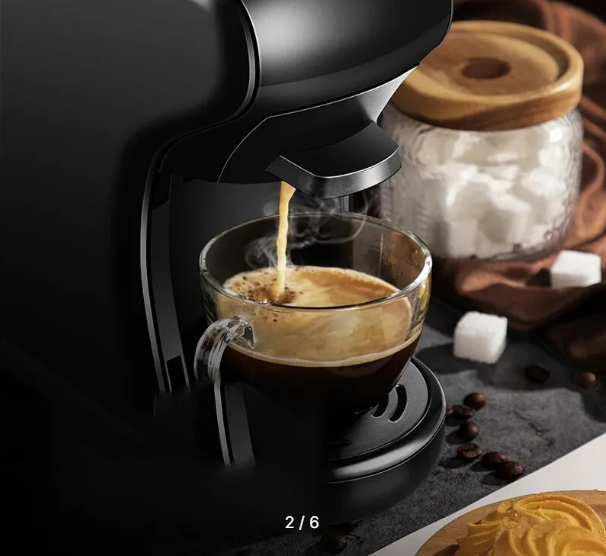 Капсульная кофемашина универсальная, цвет: черный - фотография № 2