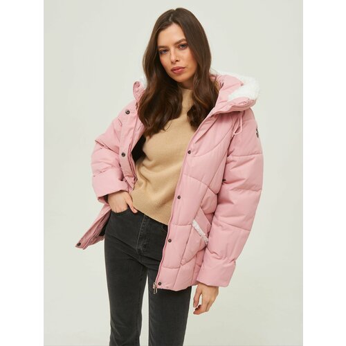 фото Куртка каляев, размер 44, розовый