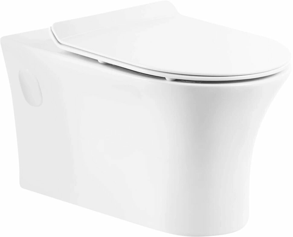 Подвесной унитаз BelBagno Ancona BB1224CHR-SM без сиденья