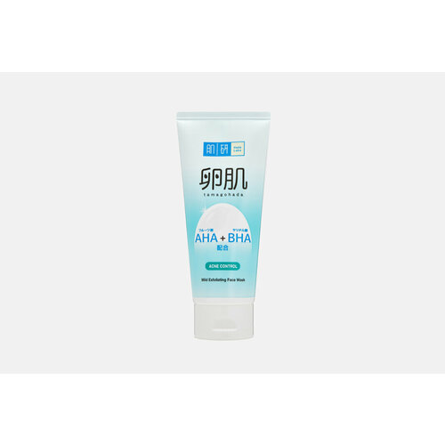 Пенка для проблемной кожи HADA LABO Tamagohada Mild Exfoliating Foaming Wash / вес 130 г пенка для умывания с кислотами hada labo aha bha foaming wash 160 мл