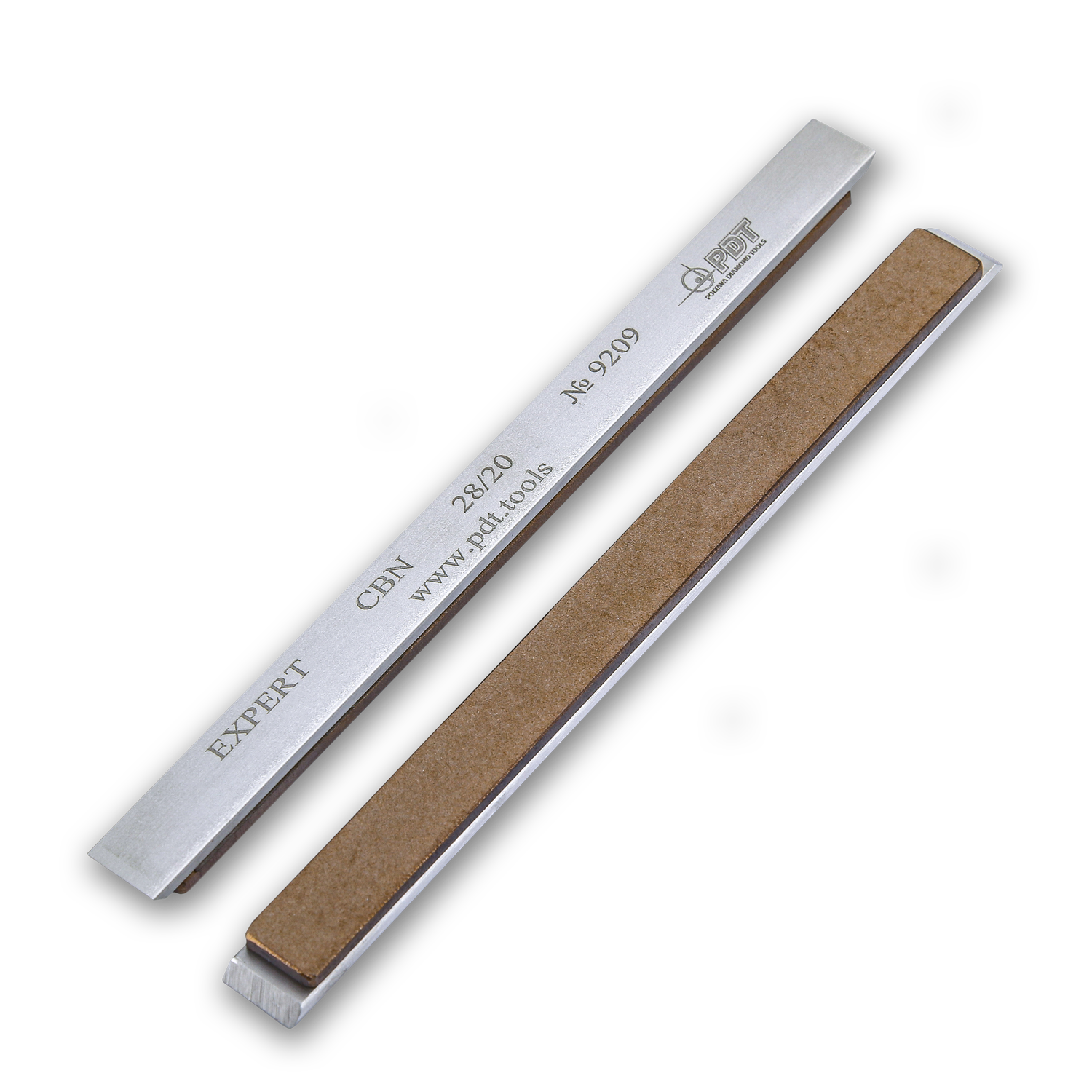 Брусок эльборовый PDT Expert на алюминиевом бланке 150х12х3 мм зернистость 28/20 мкм медно-оловянная связка EXBMB