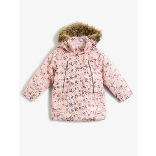 Куртка KOTON, размер 3-4 года, розовый джемпер koton размер 3 4 года розовый