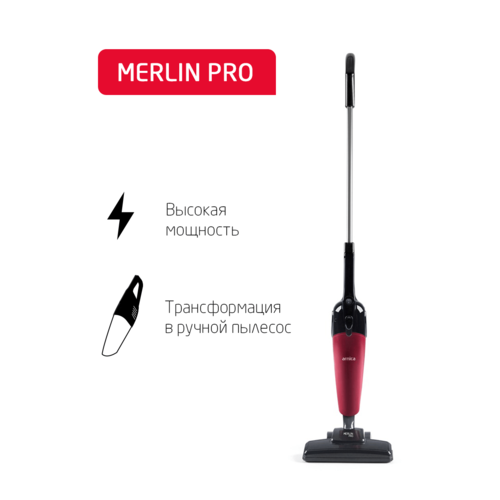 Пылесос ARNICA Merlin Pro черно-красный сухая уборка пылесос arnica merlin pro голубой