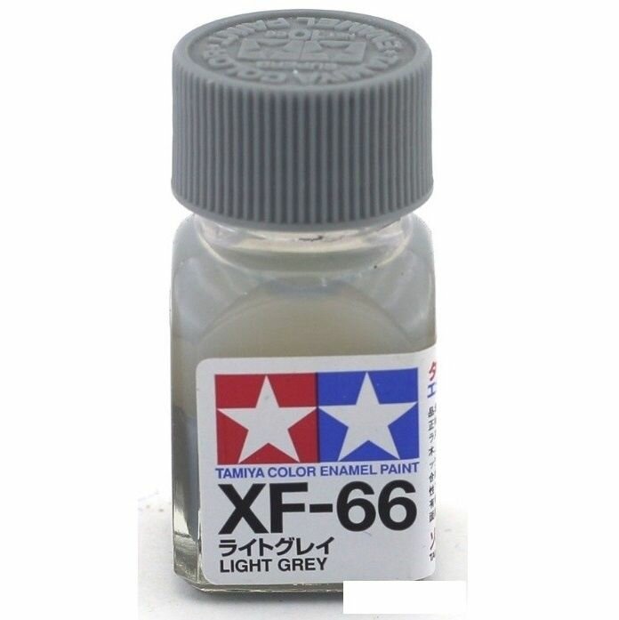 Эмаль XF-66 Light Grey flat, enamel paint 10 ml. (Светлый Серый матовый) Tamiya 80366