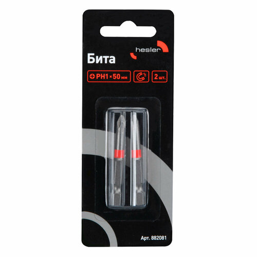 Бита Hesler 882081 PH1 магнитная 50 мм 2 шт 648₽