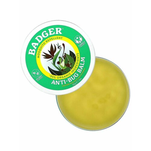 Бальзамы Badger Company, Бальзам от укусов насекомых с розмарином, 56г badger company органические классические карандаши бальзам для губ зеленая коробка 4 карандаша бальзама 4 2 г 0 15 унции каждый