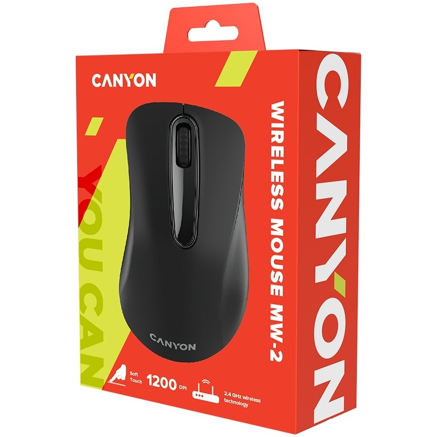 Мышь CANYON CNE-CMSW2 Black USB