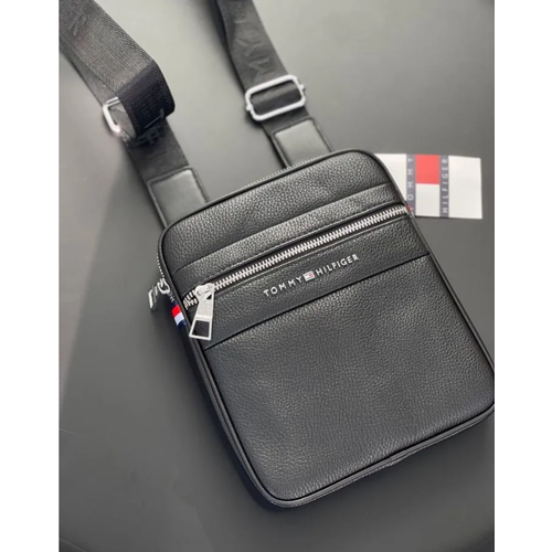 фото Сумка кросс-боди 301, фактура зернистая, черный tommy