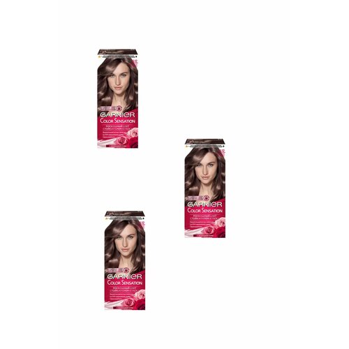 Garnier Color Sensational № 6.12 Сверкающий Холодный Мокко, 3 уп