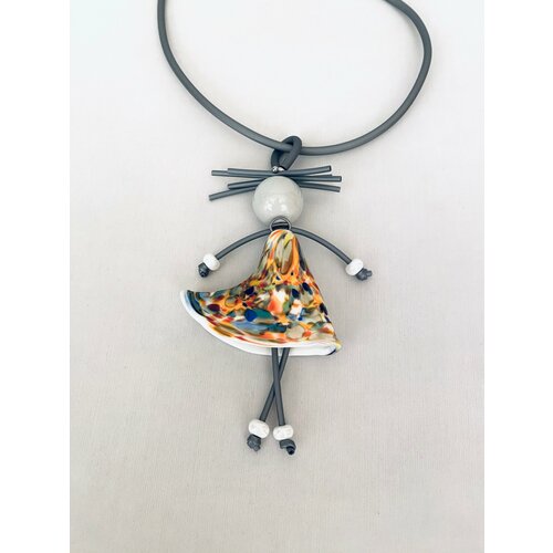 фото Подвеска enzo benzo pupa, муранское стекло, мультиколор