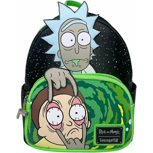 набор rick and morty блокнот морти смит кардхолдер чёрный Сумка рюкзак Рик и Морти из мультика Рик и Морти Rick and Morty