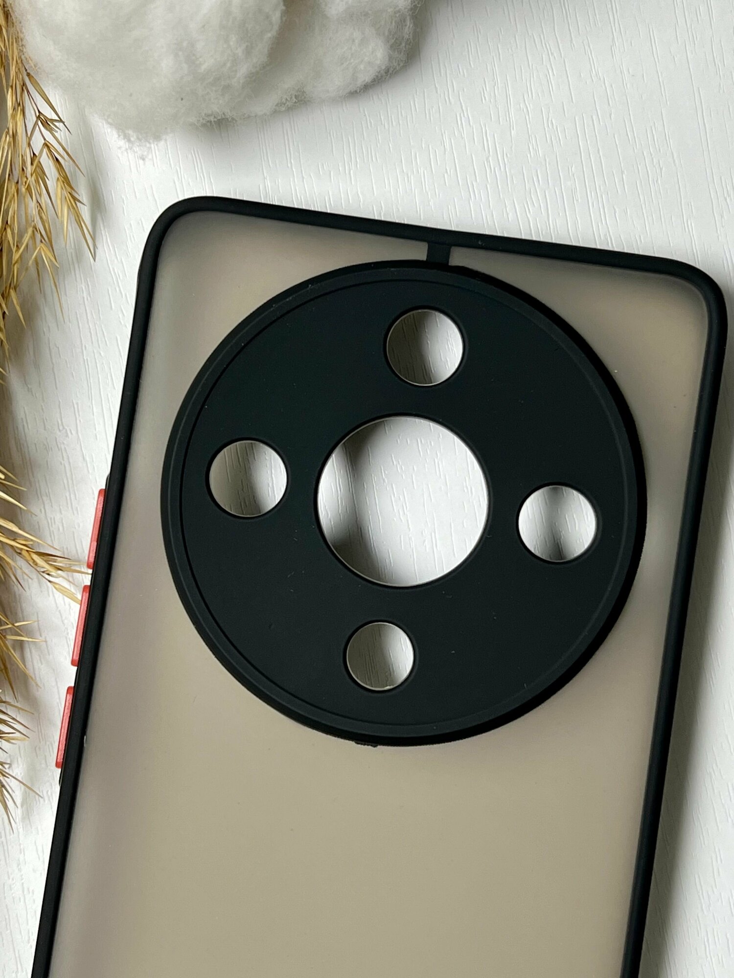 Чехол противоударный для Honor X9B (Хонор Икс9Б ) матовый, с защитой камеры Honor X9B , черный — фото 1