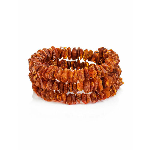 фото Браслет, янтарь, 1 шт., размер one size, коричневый amberhandmade