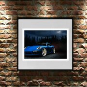 Постер "Porsche 911 Blue" из коллекции "Автомобили" А3