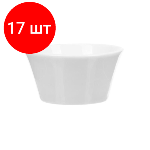 Комплект 17 штук, Соусник Tvist Ivory фарфор, D63мм, V50мл, белый, фк4018