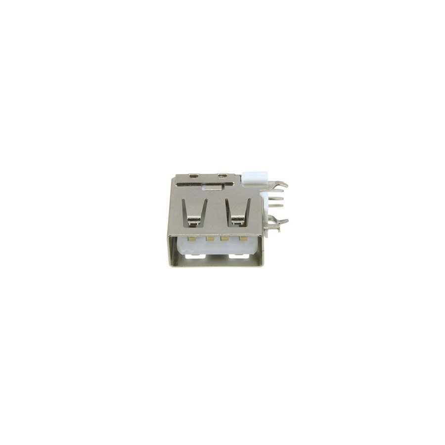 Разъем USB(G) типа А, версия 2.0, 4 вывода, белый, 6*13*14 угловой
