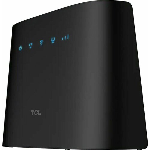 Интернет-центр TCL Linkhub HH63 (HH63V1-2ALCRU1-1) 100/1000/10000BASE-T/3G/4G/4G+ cat.6 черный интернет центр tcl linkhub hh63 белый [hh63v1 2blcru1 1]