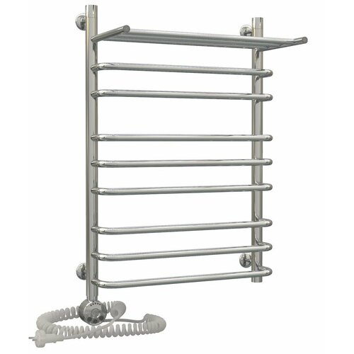 Электрический полотенцесушитель Акванерж Скоба групповая с полкой 700x600 левый ТЭН