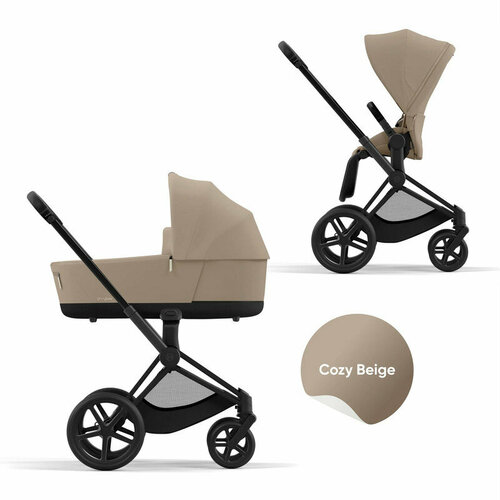 Cybex Priam IV Коляска 2 в 1, шасси IV MattBlack/Cozy Beige