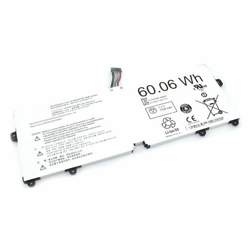 Аккумуляторная батарея для ноутбука LG Gram 14 (LBR1223E) 7.7V 7800mAh аккумуляторная батарея для ноутбука lg gram 14 lbr1223e 7 7v 7800mah