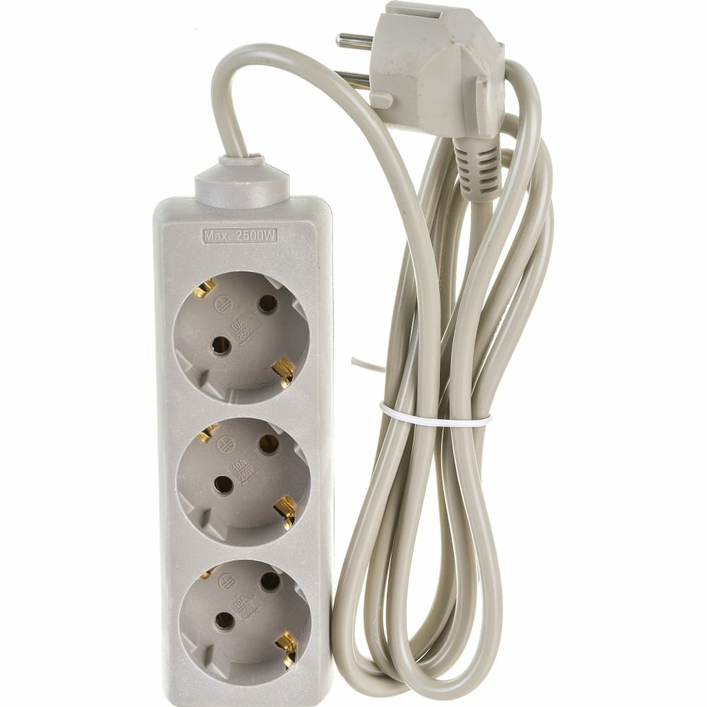 Удлинитель ExeGate ECE-3-1.8G 3 Sockets 1.8m Grey EX285802RUS