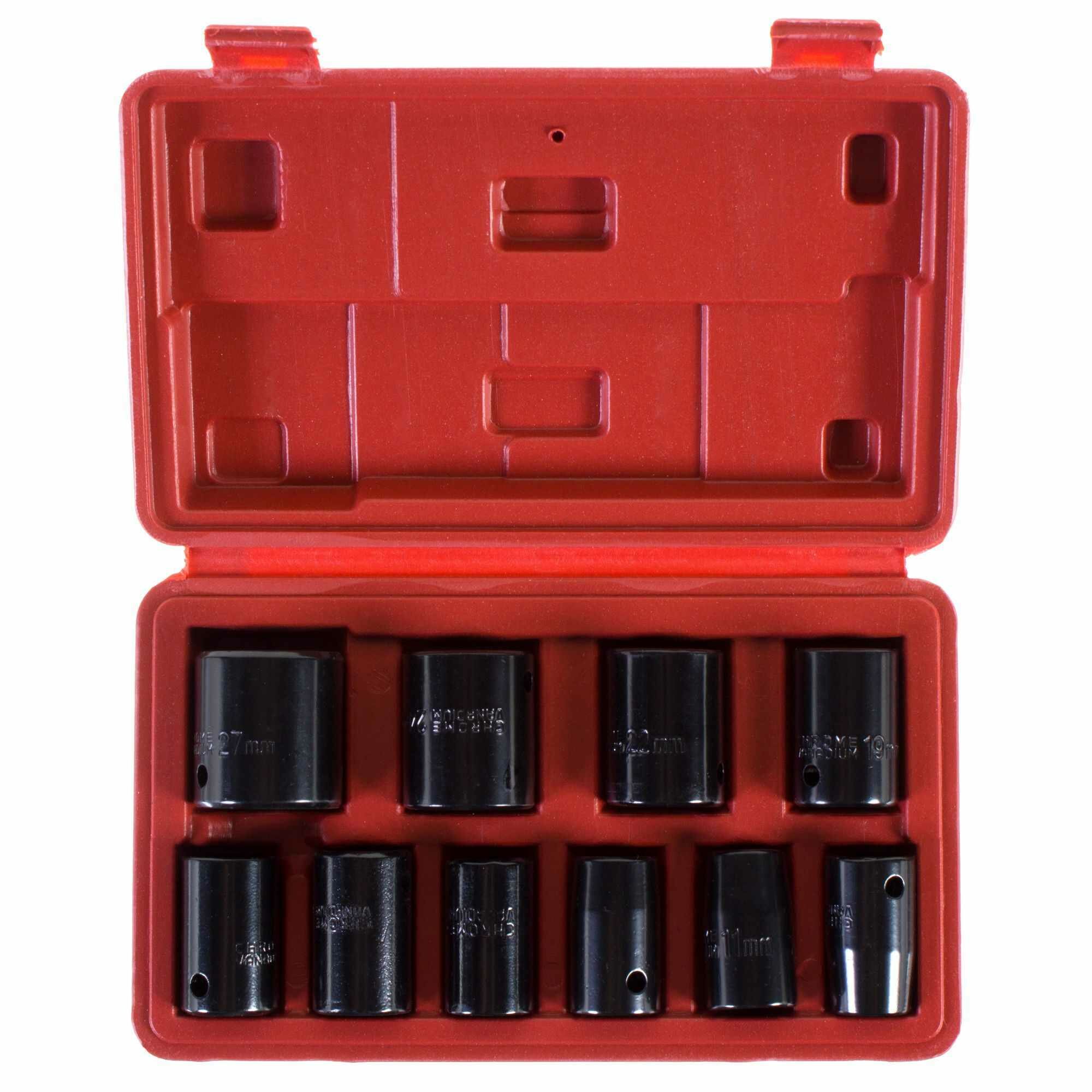 Набор головок для пневмогайковерта 10 предметов Аэрус - фото №3