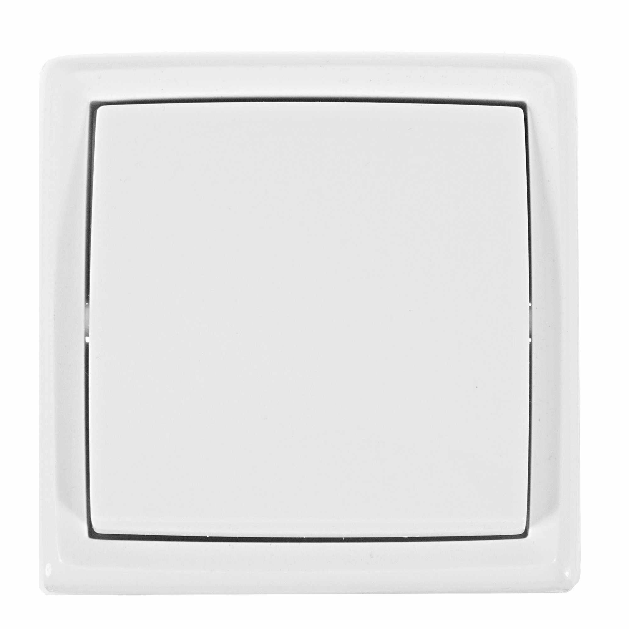 Выключатель накладной Reone 1 клавиша, цвет белый - фото №1