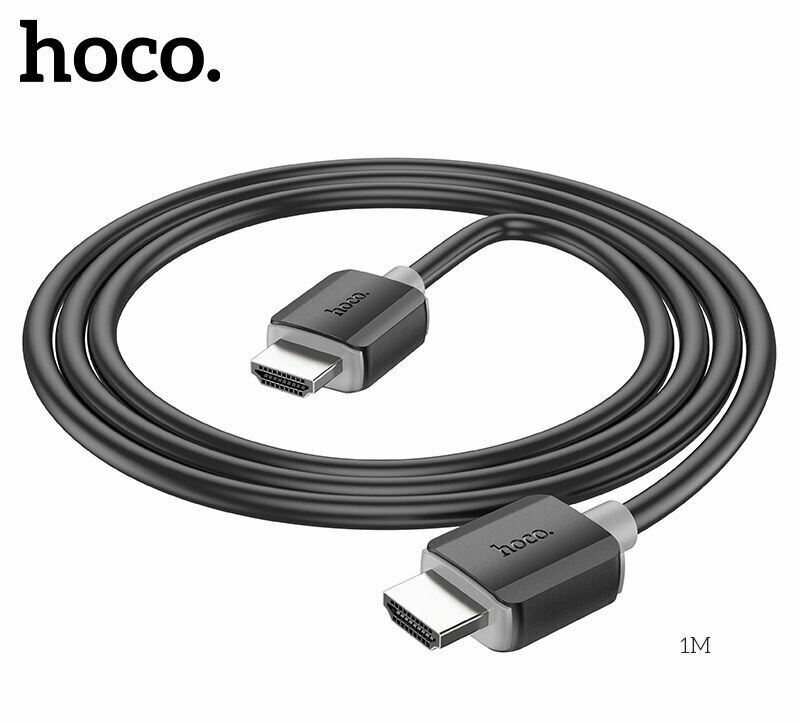 Кабель HOCO US08 HDTV 2.0 Male 4K, разъемы HDMI - HDMI, 1 метра