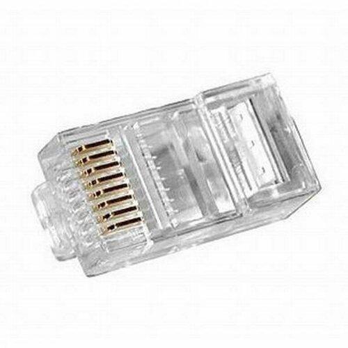 Коннектор RJ45 Кат.5E позолоченные контакты 6m (Упак 100шт.)