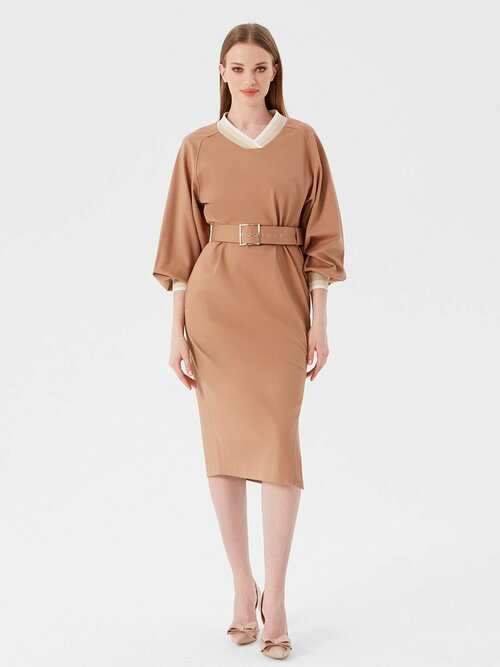 Платье Lo, размер 42, коричневый