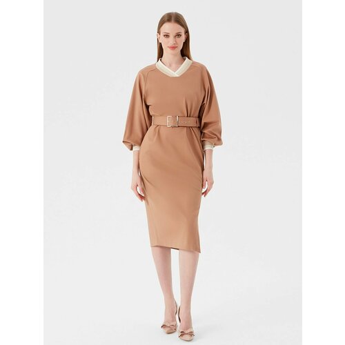 Платье Lo, размер 46, коричневый