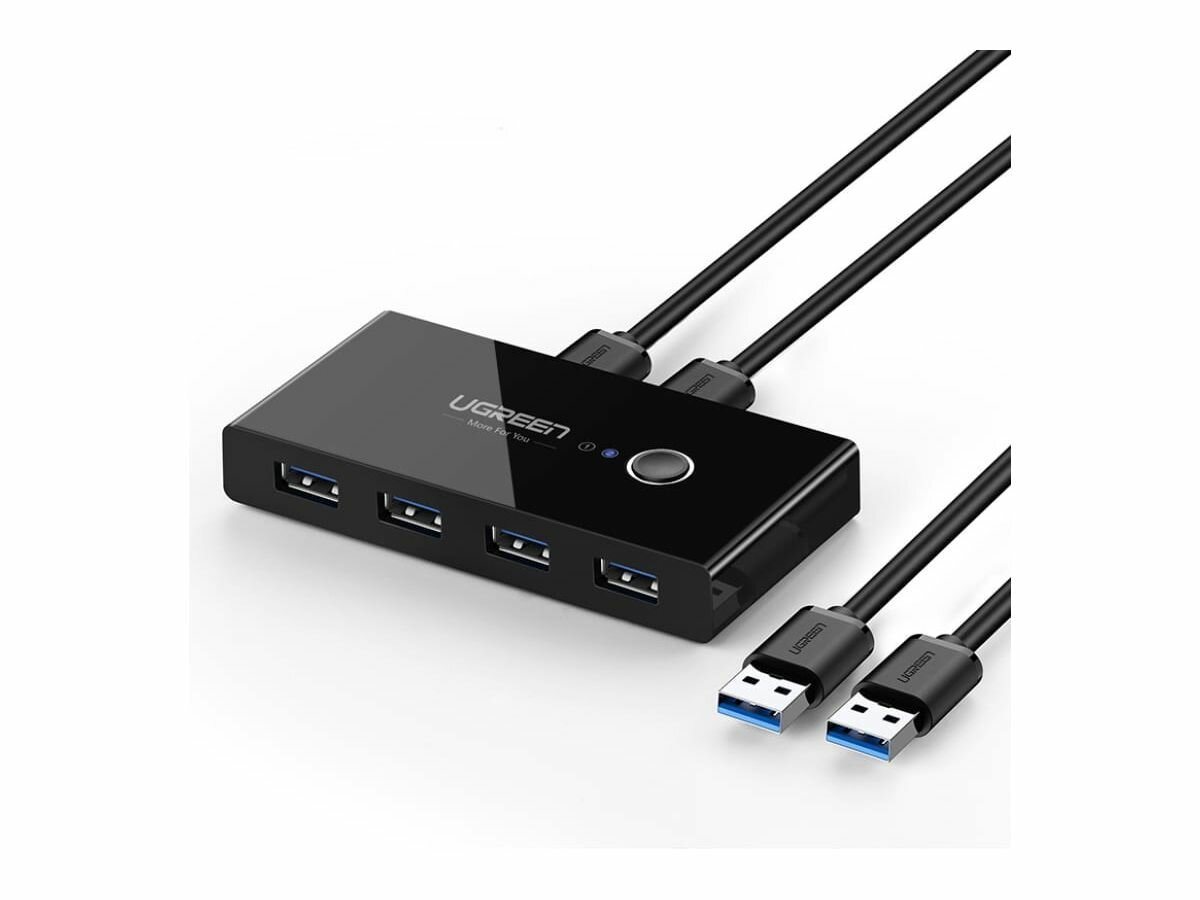 Хаб разветвитель портов UGREEN с переключателем 4хUSB 3.0 (30768)