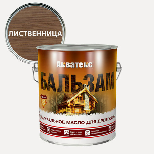 Изображение товара Масло акватекс-бальзам для древесины, лиственница 2,2л
