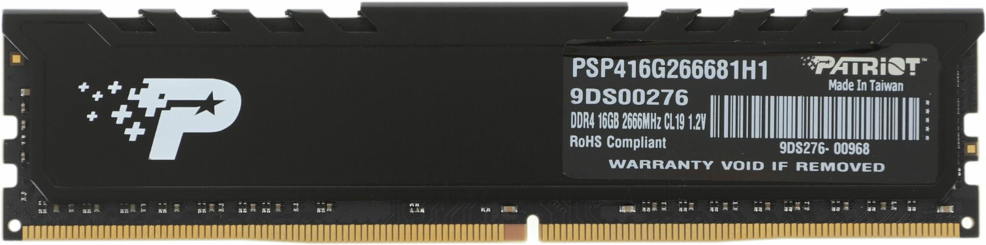 Модуль памяти DDR4 16GB Patriot Signature Premium PC4-21300 2666MHz CL19 288pin 1.2V - фото №2