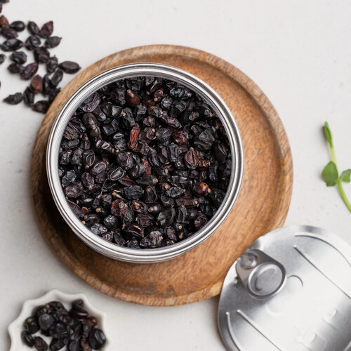 Изображение товара Барбарис "Долина Вкусов", для плова, черный, высший сорт, 120 г, без примесей