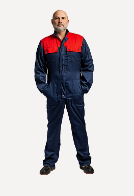 Изображение товара Комбинезон ФАП, летний, мужской, р-р 96, рост 182, синий/красный