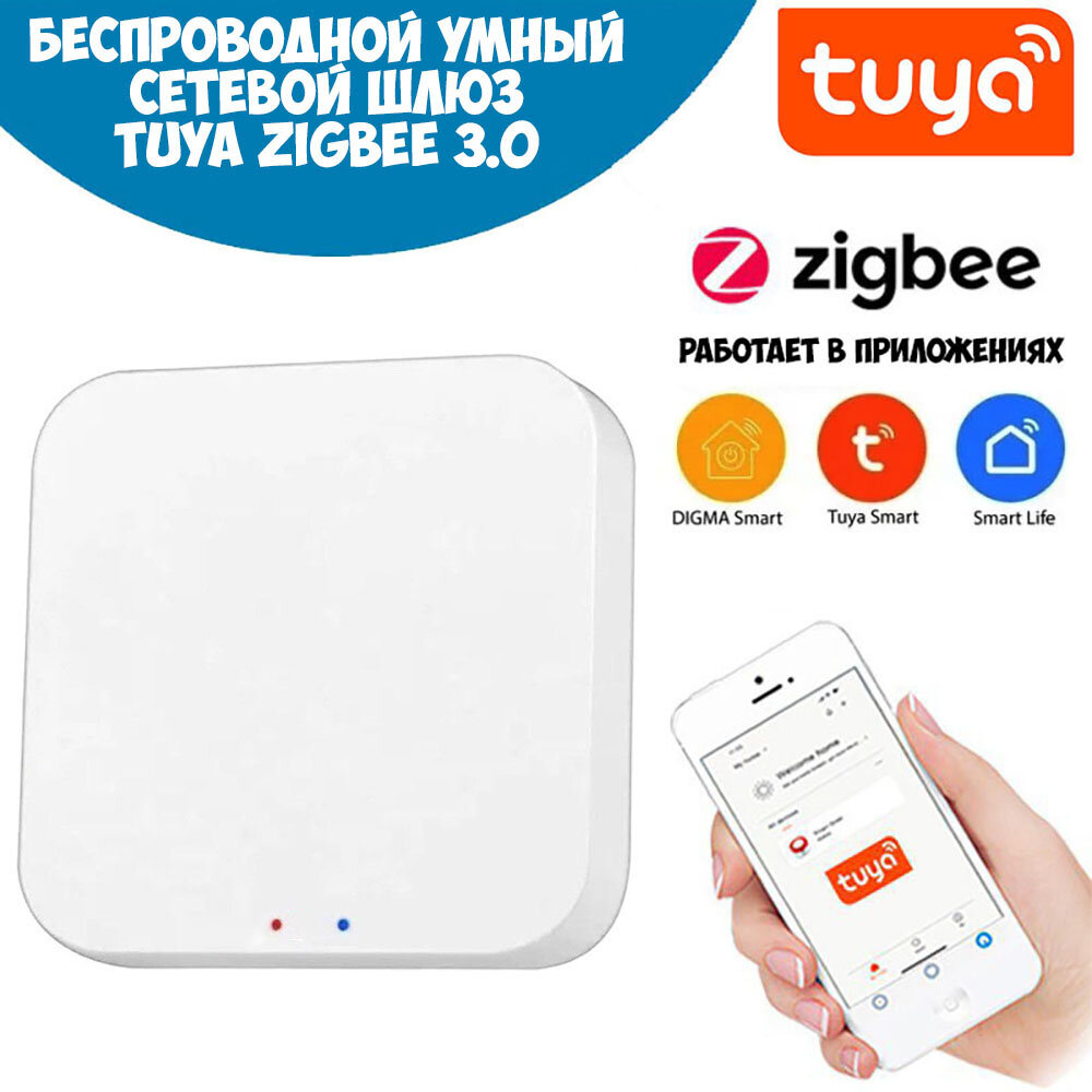 Tuya Smart -многорежимный сетевой шлюз Zigbee 3.0 с WIFI