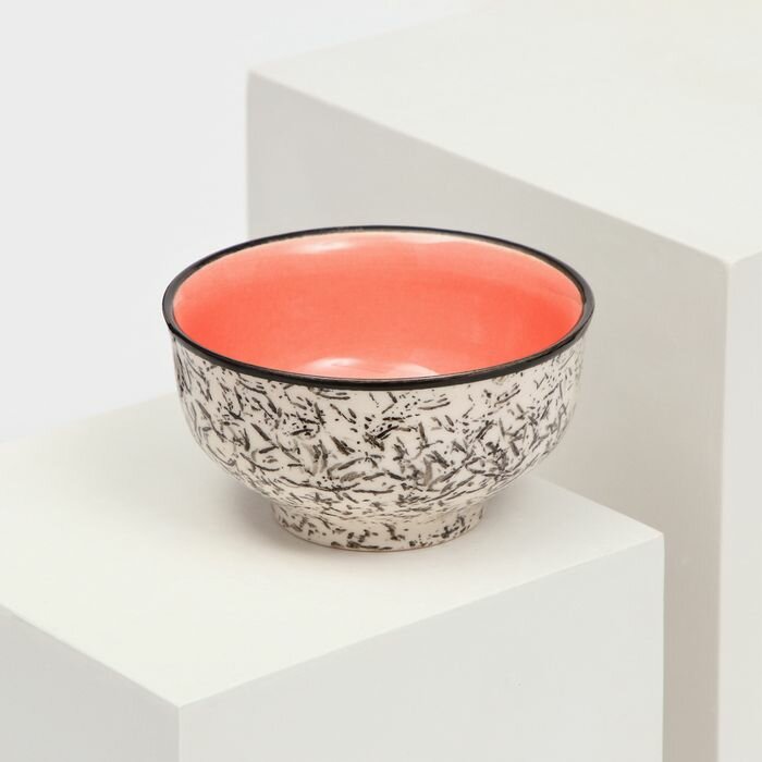 фото Пиала керамическая "Персия", 200 мл, розовая, 1 сорт, Иран