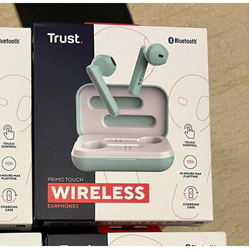 Беспроводные наушники-вкладыши Trust Primo Touch ментол 216000₽
