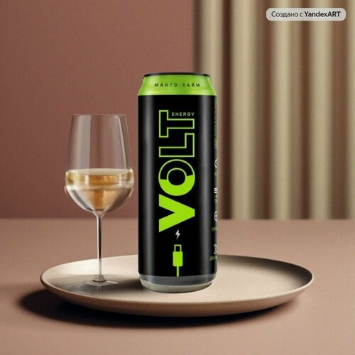 Энергетический напиток Volt Energy (Энергия Вольта) Манго-Лайм 0.45 л ж/б упаковка 12 штук